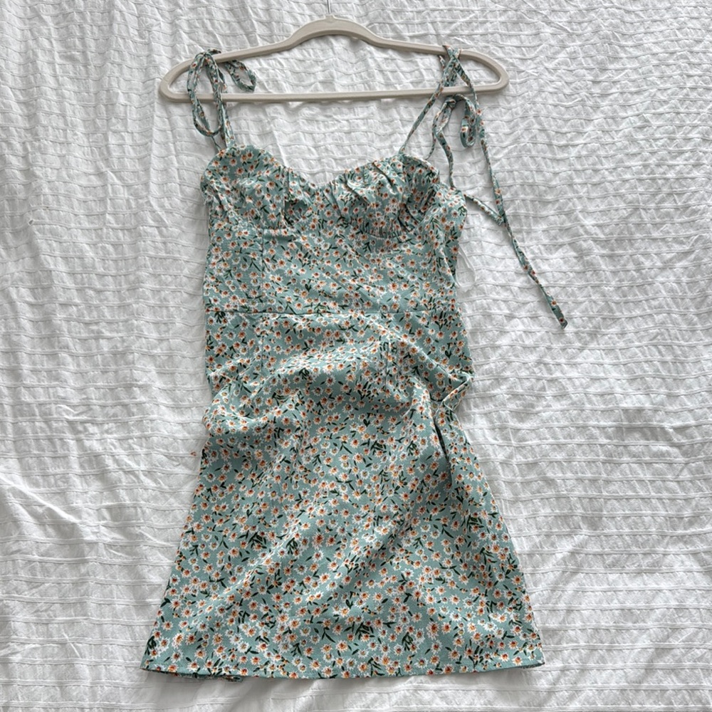 Floral Green Dress